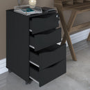 Gaveteiro com 4 gavetas - Preto