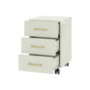 Gaveteiro com 3 gavetas MDF - Branco