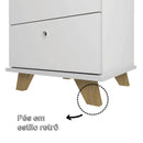 Gaveteiro Retrô com 02 Gavetas e 01 Nicho