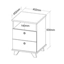 Gaveteiro Retrô com 02 Gavetas e 01 Nicho