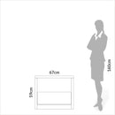 Mesa de cabeceira 100% MDF com uma gaveta Off White